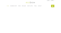 Desktop Screenshot of ecobrow.com